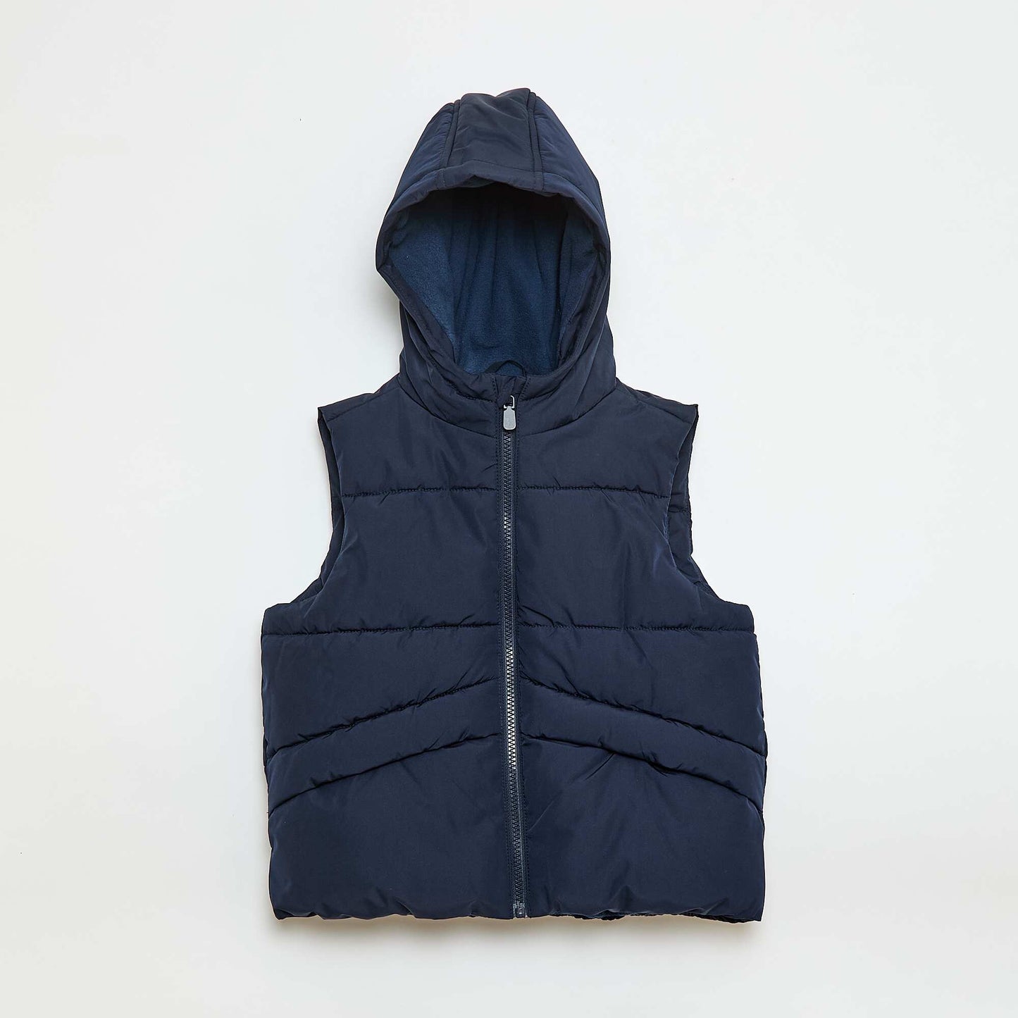 Chaleco acolchado con capucha AZUL
