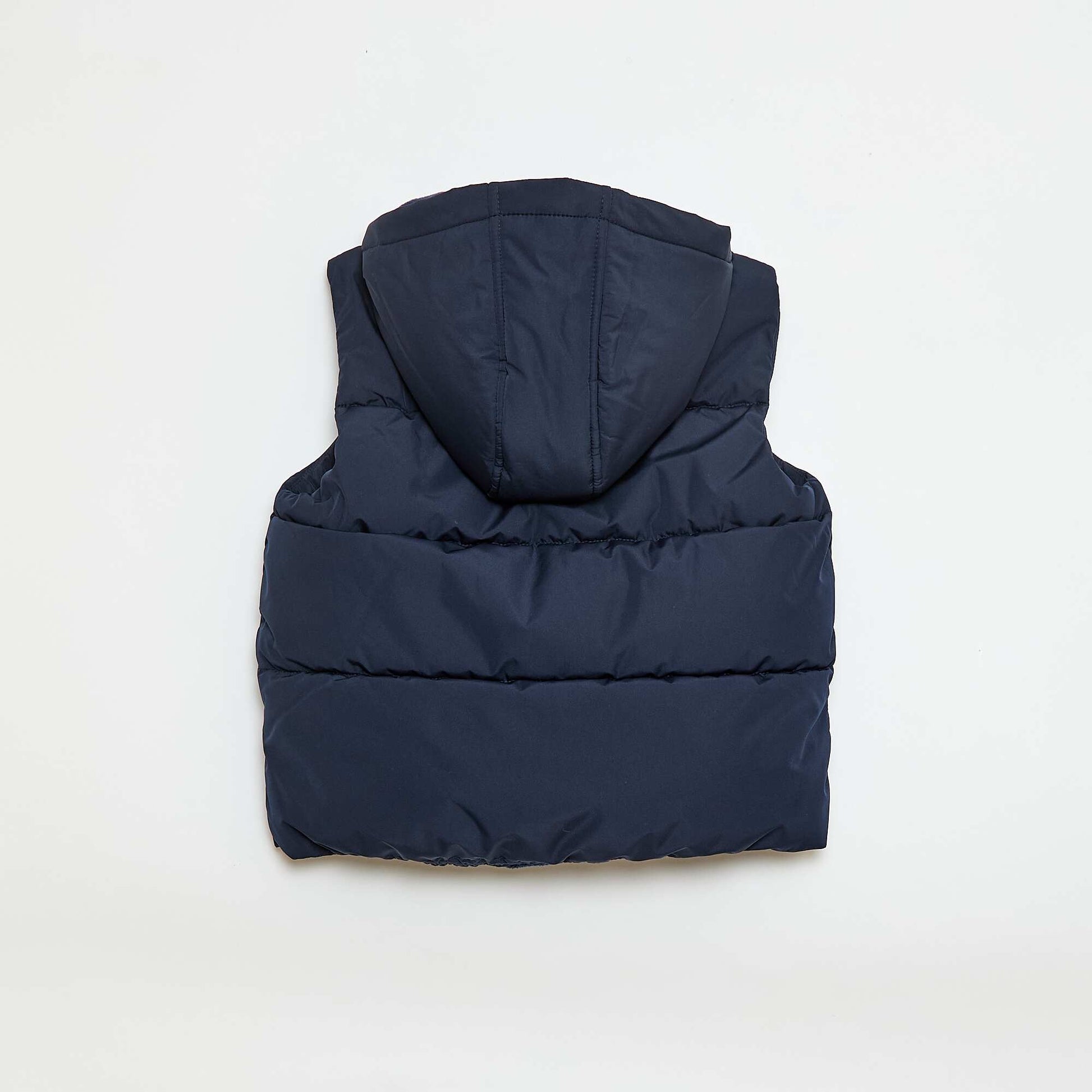 Chaleco acolchado con capucha AZUL