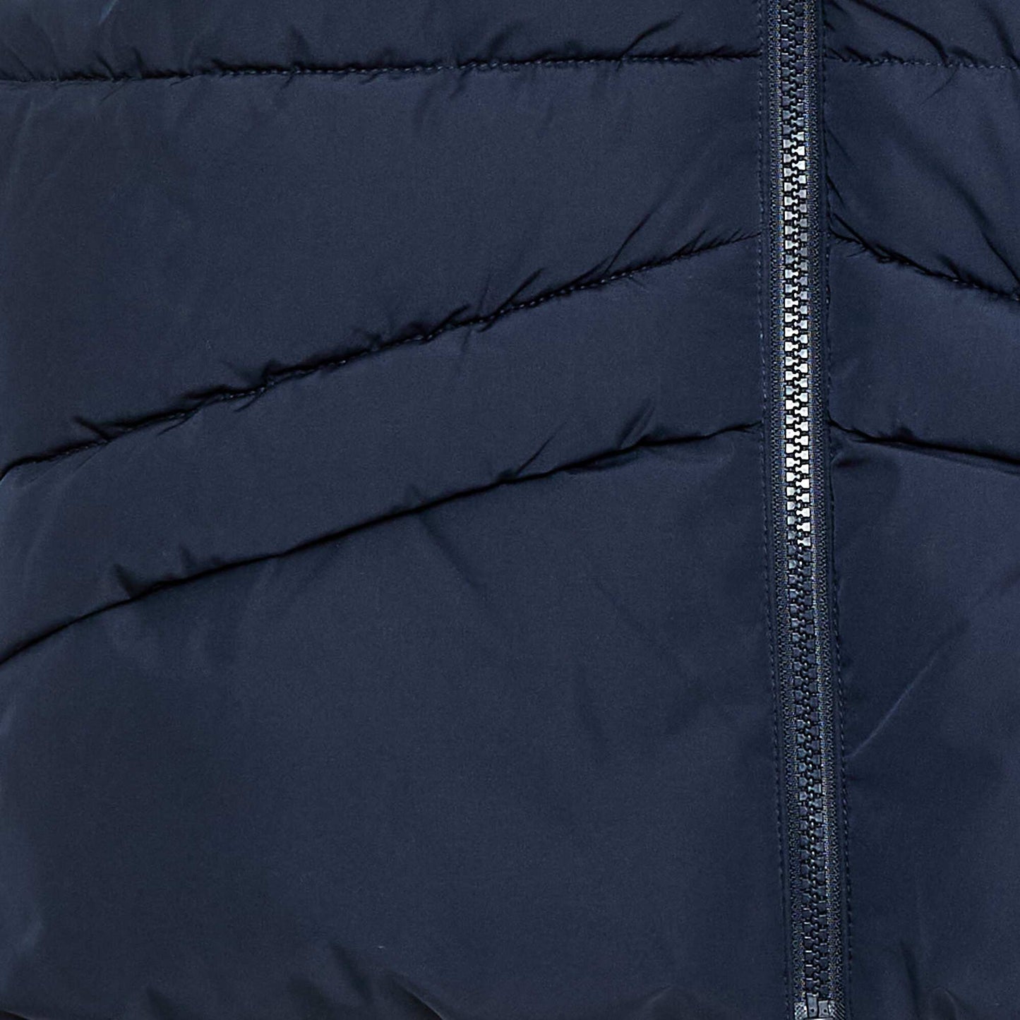 Chaleco acolchado con capucha AZUL