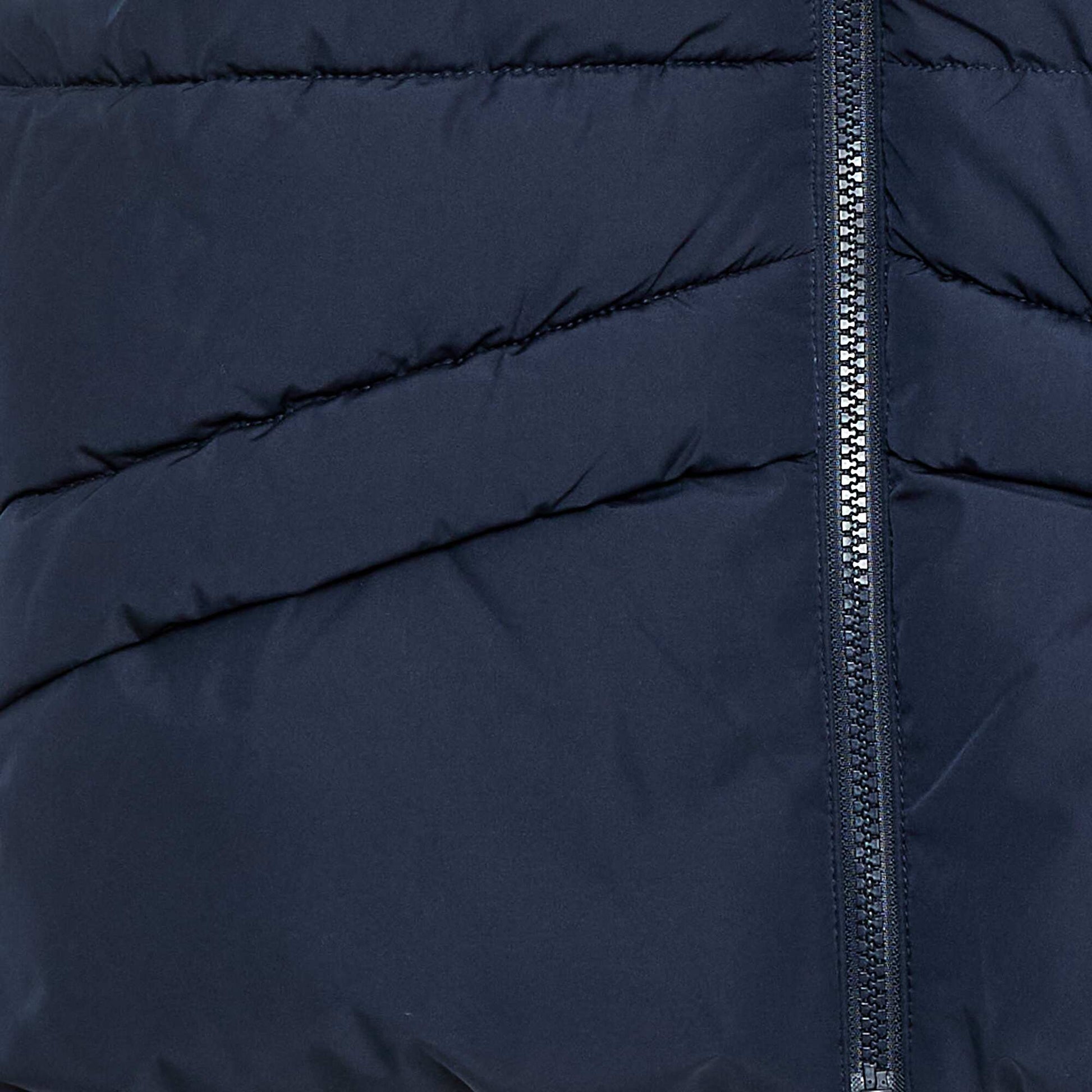 Chaleco acolchado con capucha AZUL