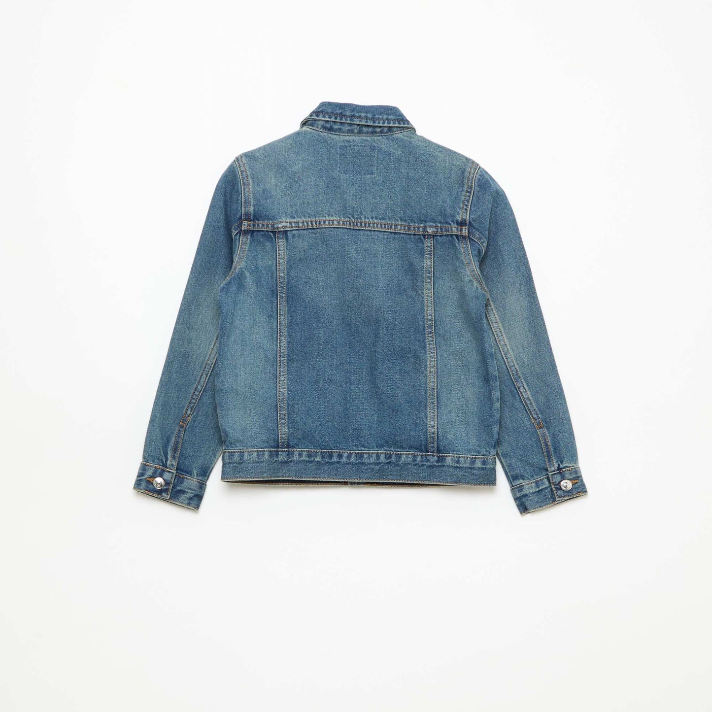 Chaqueta vaquera con abertura abotonada AZUL