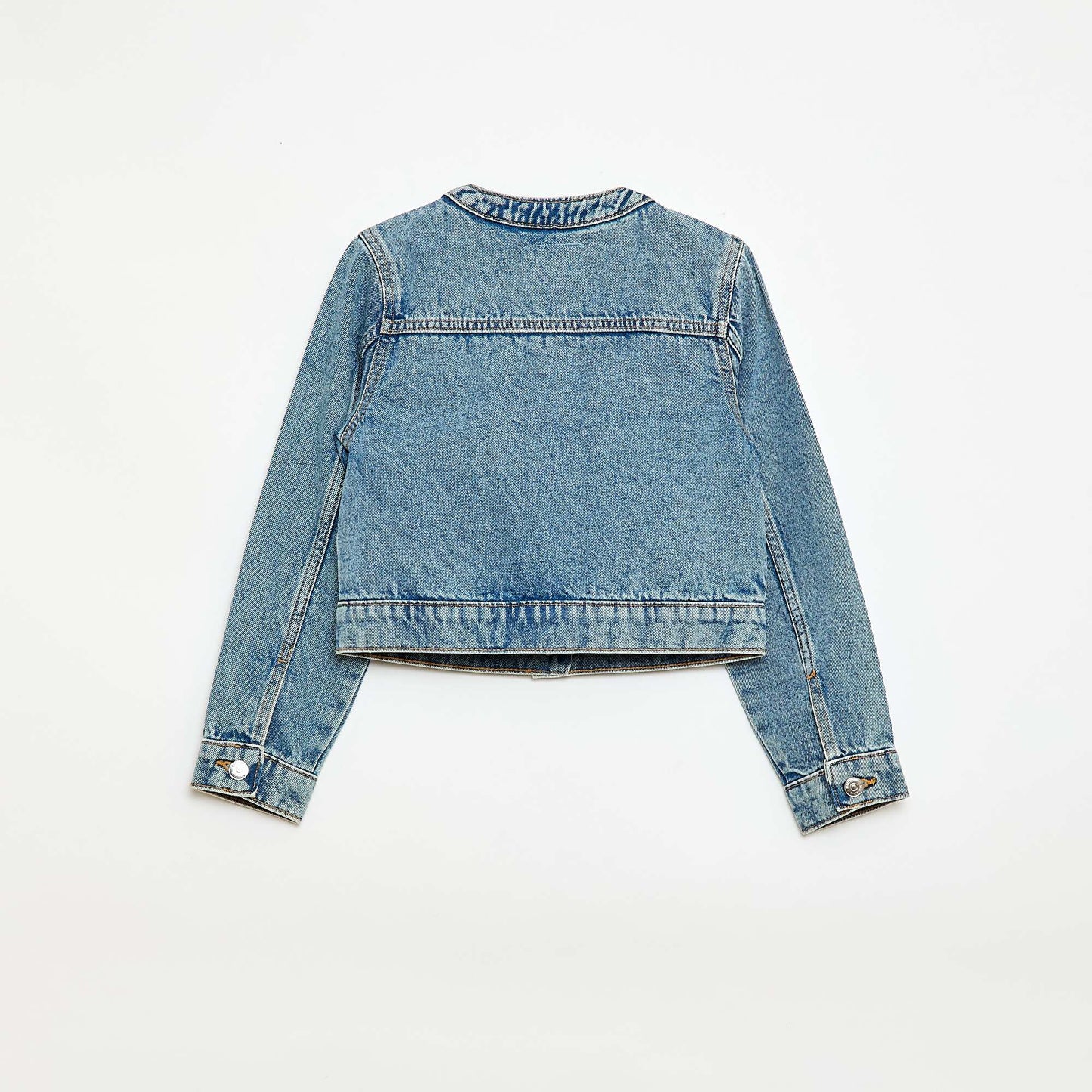 Chaqueta vaquera de cuello redondo AZUL