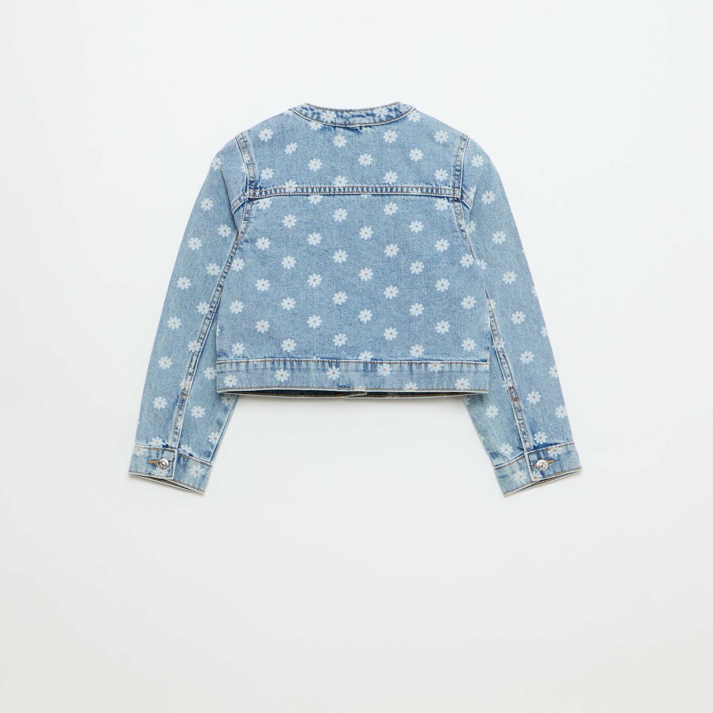 Chaqueta vaquera de cuello redondo AZUL