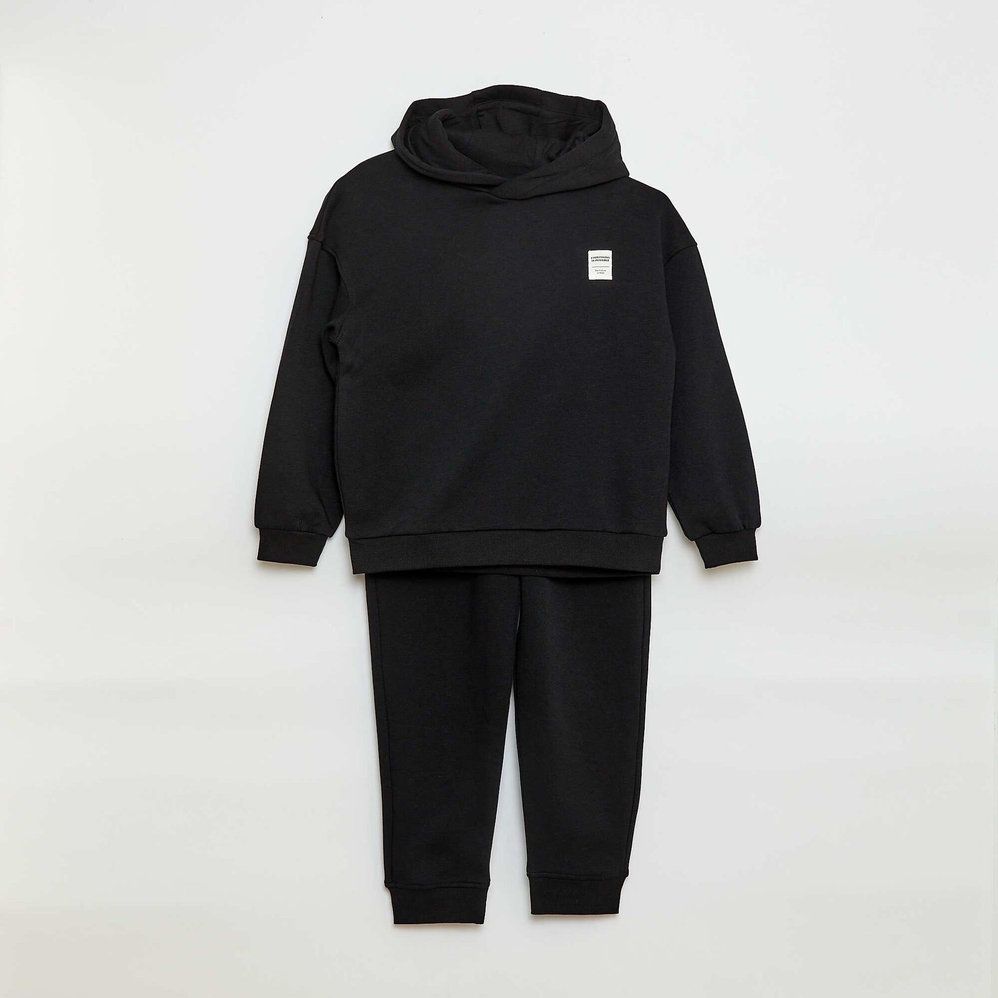 Conjunto buzo + pantalón de jogging - 2 piezas NEGRO