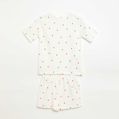 Conjunto de pijama corto - 2 piezas BLANCO