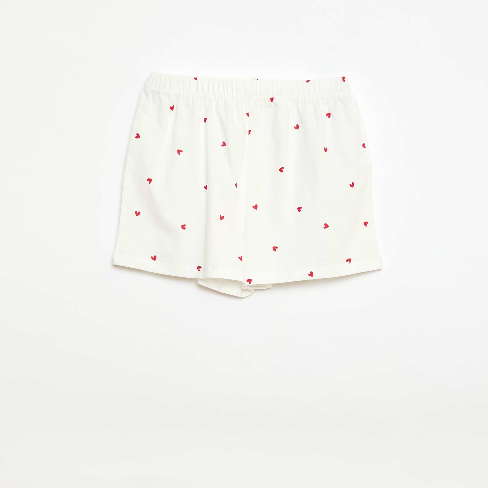 Conjunto de pijama corto - 2 piezas BLANCO
