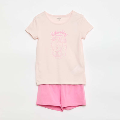 Pack pijama corto - 2 piezas ROSA