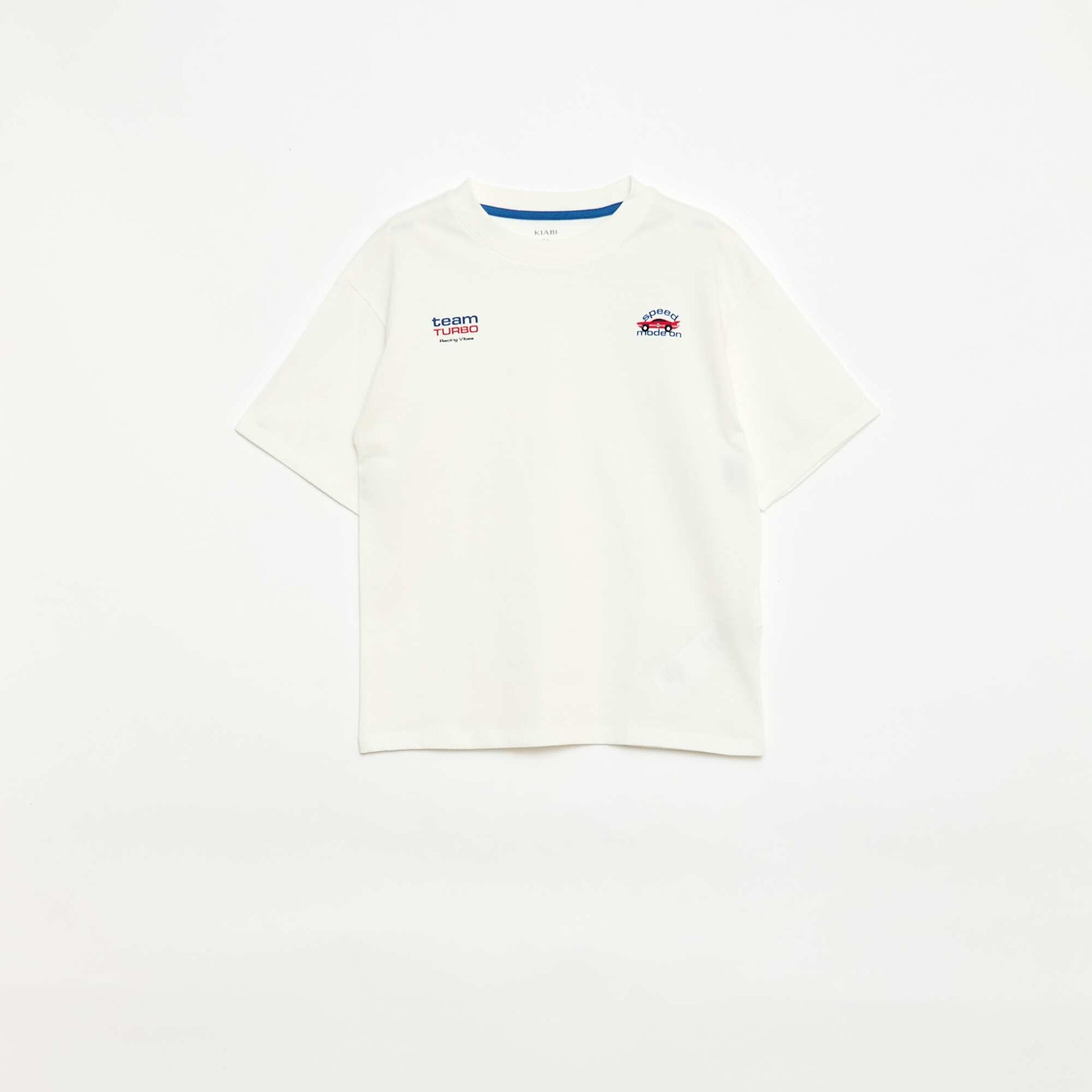 Conjunto de pijama corto camiseta + pantalón corto - 2 piezas BLANCO