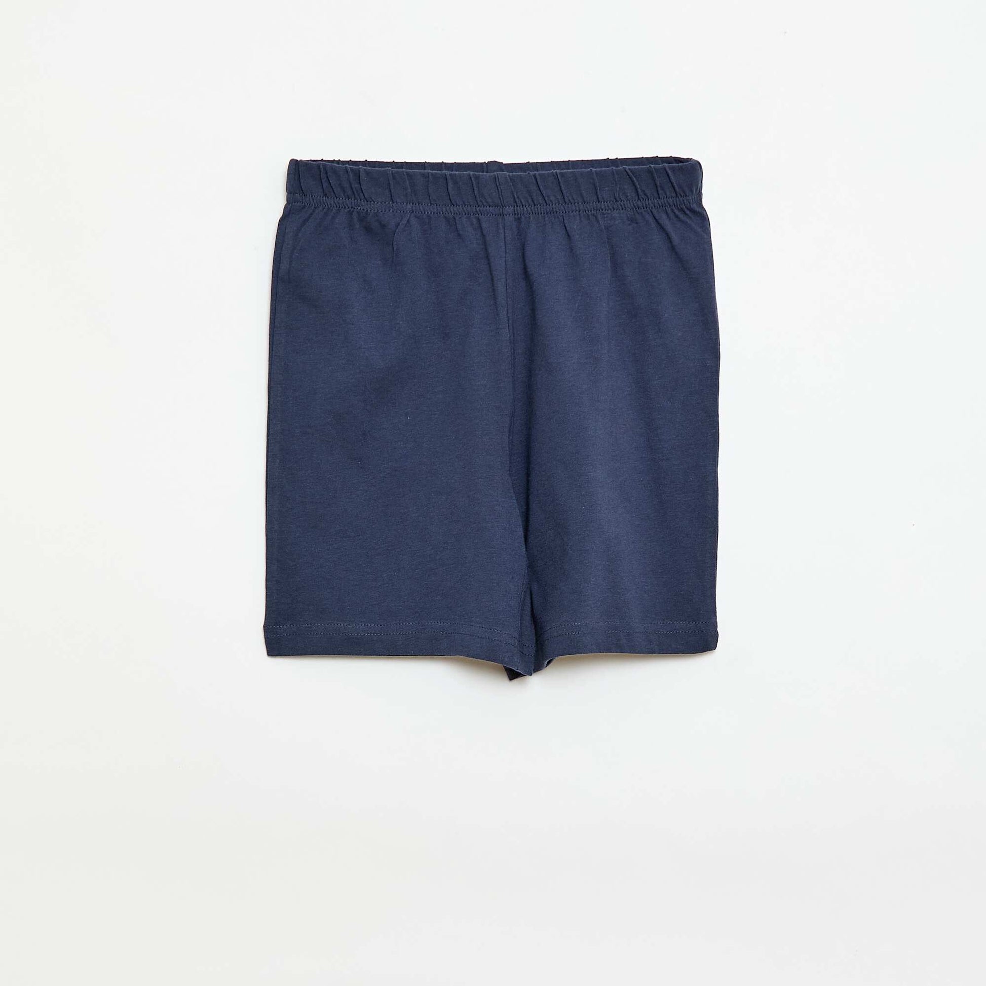 Pijama de 2 piezas Pantalón corto + camiseta AZUL