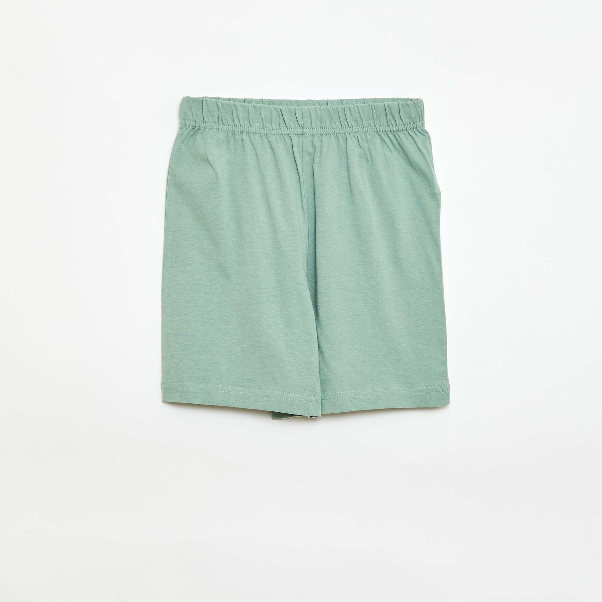 Pijama de 2 piezas Pantalón corto + camiseta VERDE