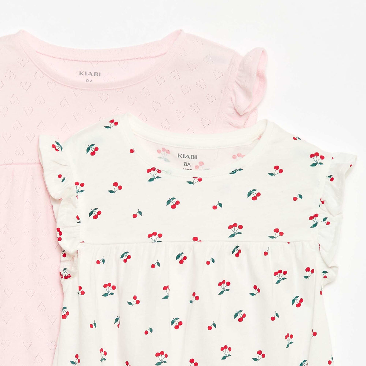 Conjunto de 2 camisones de manga corta BLANCO