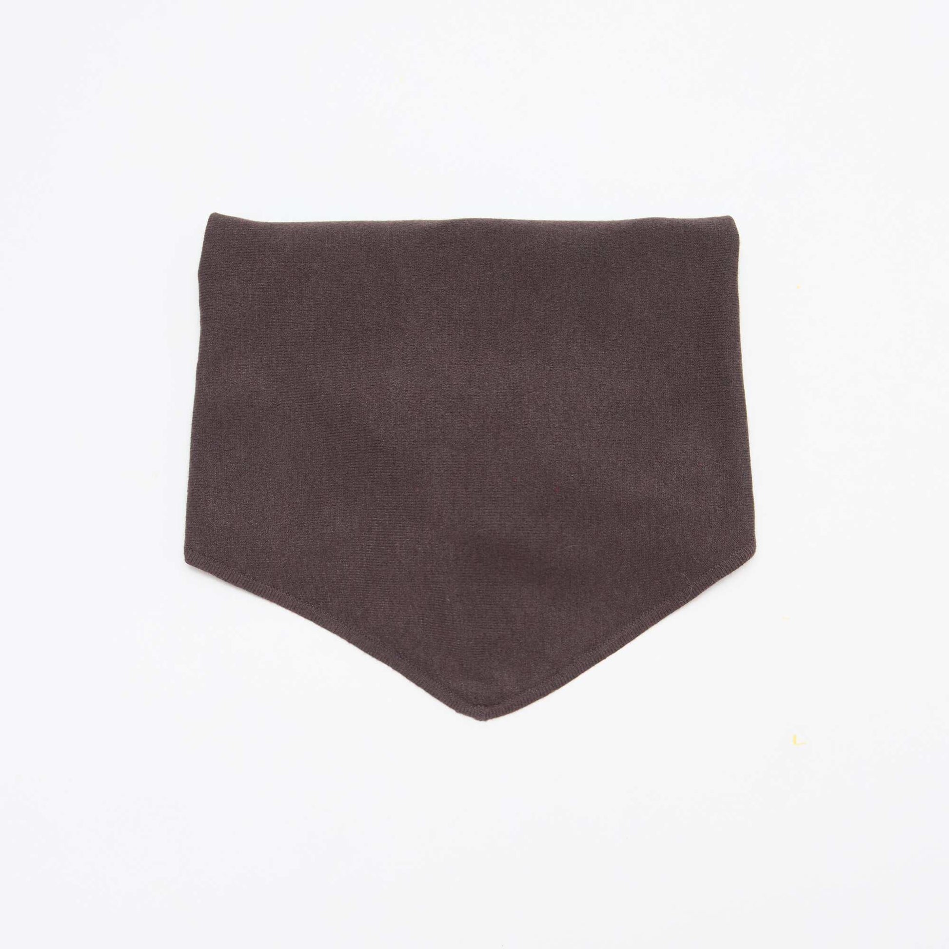 Pañuelo bufanda triangular para anudar MARRON