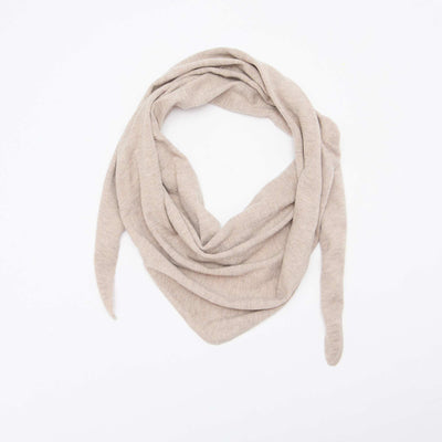 Pañuelo bufanda triangular para anudar BEIGE
