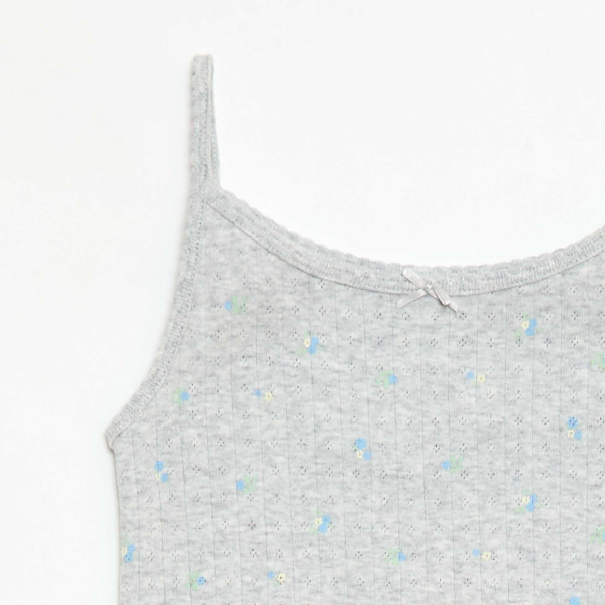 Pack pijama corto camiseta de tirantes + pantalón corto con estampado - 2 piezas GRIS