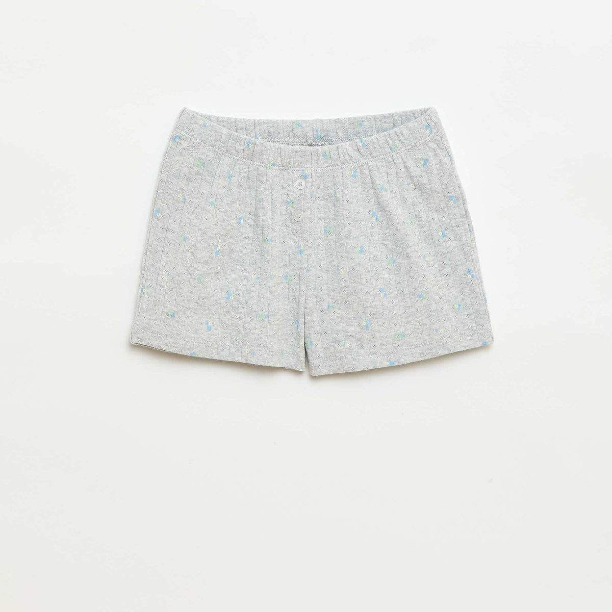 Pack pijama corto camiseta de tirantes + pantalón corto con estampado - 2 piezas GRIS