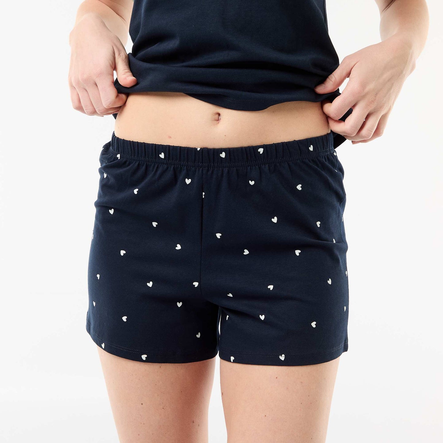 Pijama corto estampado - 2 piezas AZUL