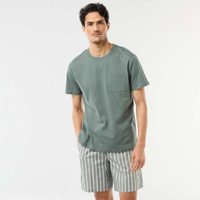 Pack de pijama corto camiseta + pantalón corto - 2 piezas VERDE