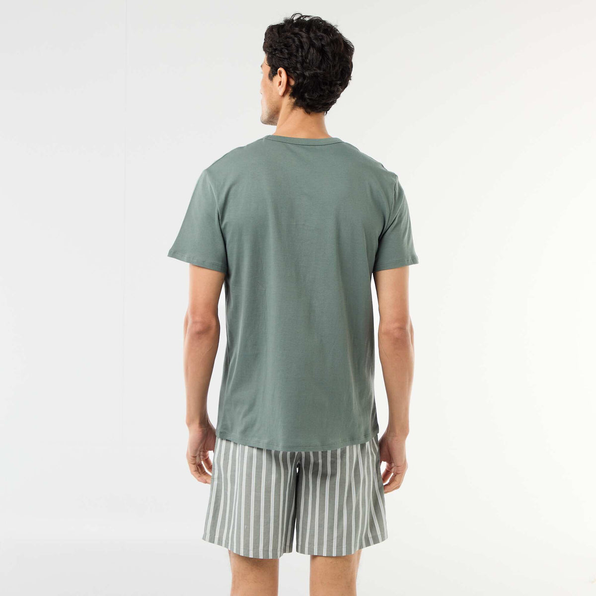 Pack de pijama corto camiseta + pantalón corto - 2 piezas VERDE