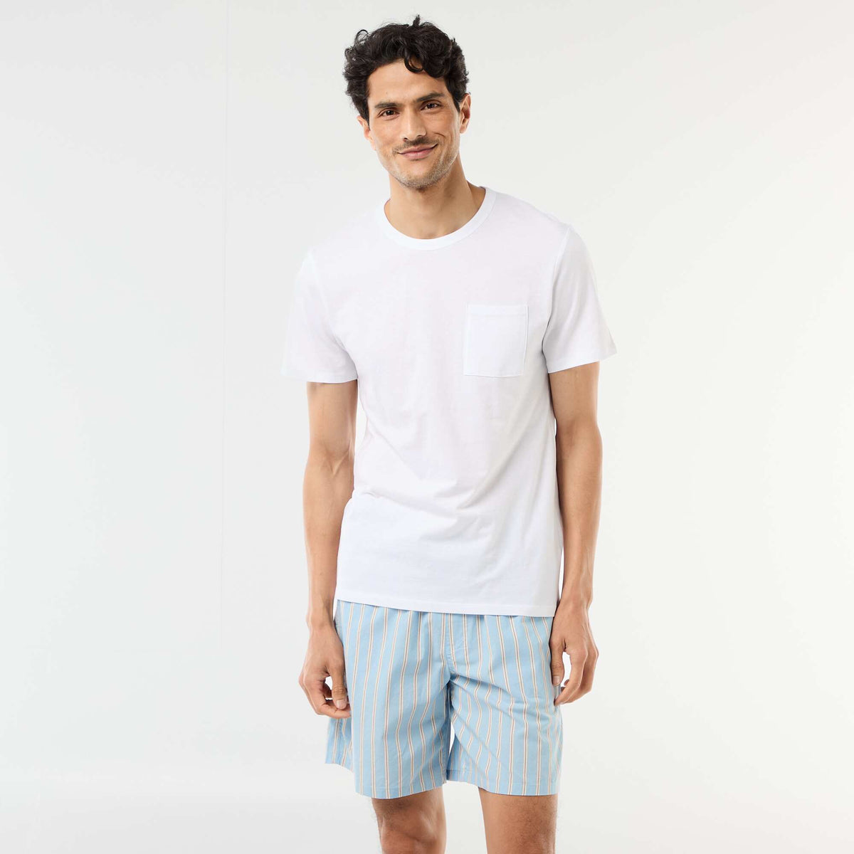Pack de pijama corto camiseta + pantalón corto - 2 piezas AZUL