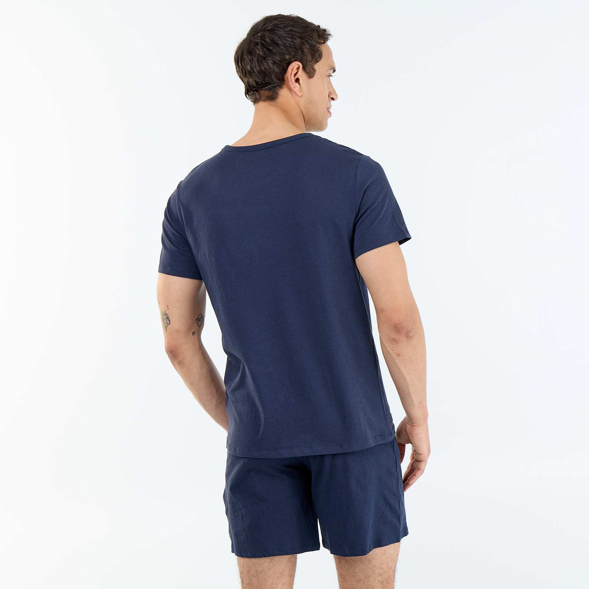 Conjunto de pijama corto camiseta + pantalón corto - 2 piezas AZUL