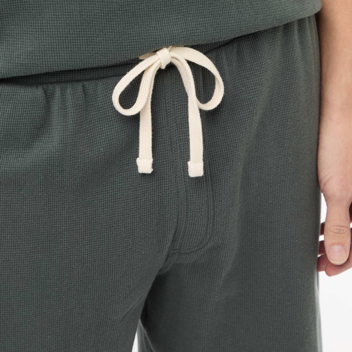 Conjunto corto de pijama en nido de abeja - 2 piezas KAKI