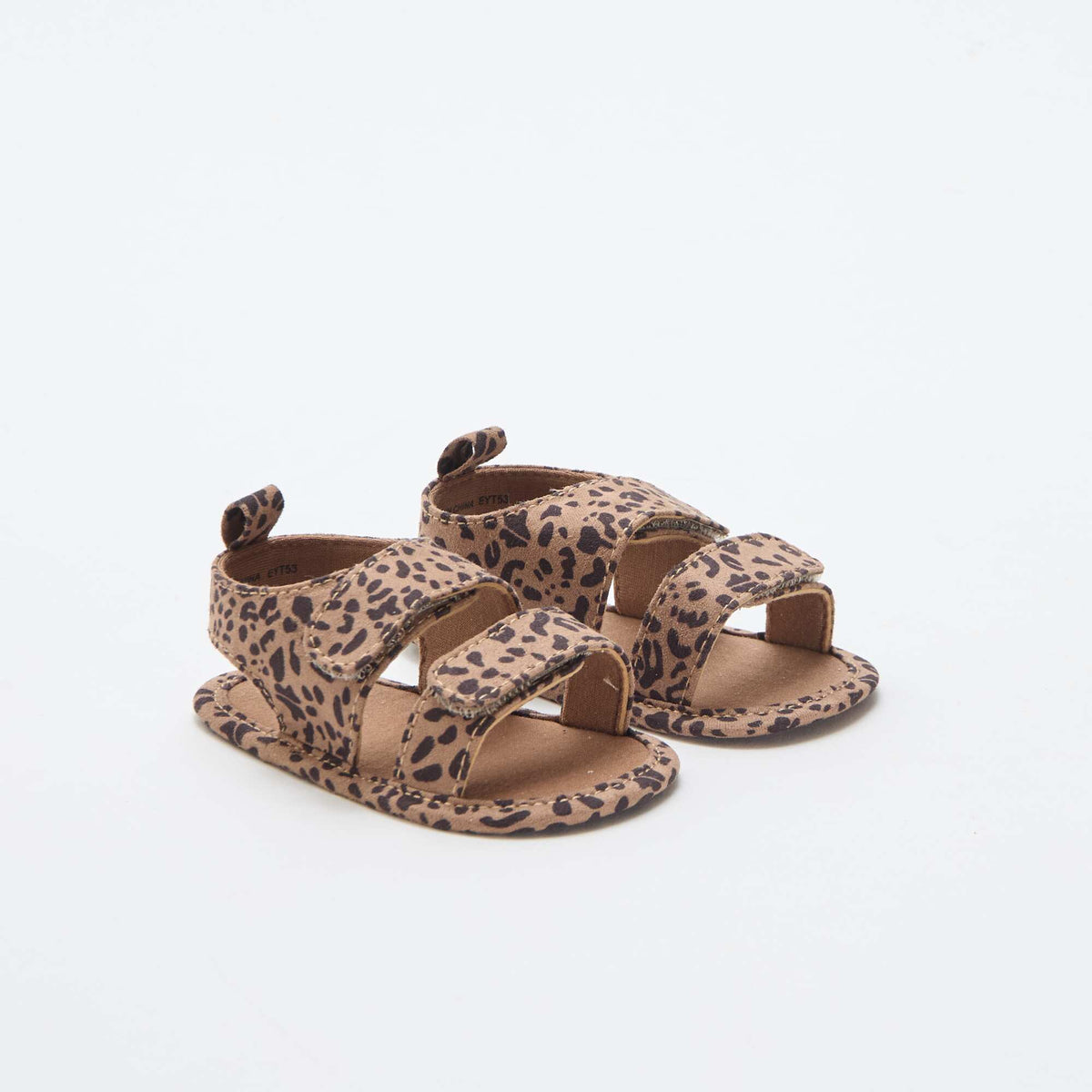 Sandalias suaves con 2 tiras MARRON
