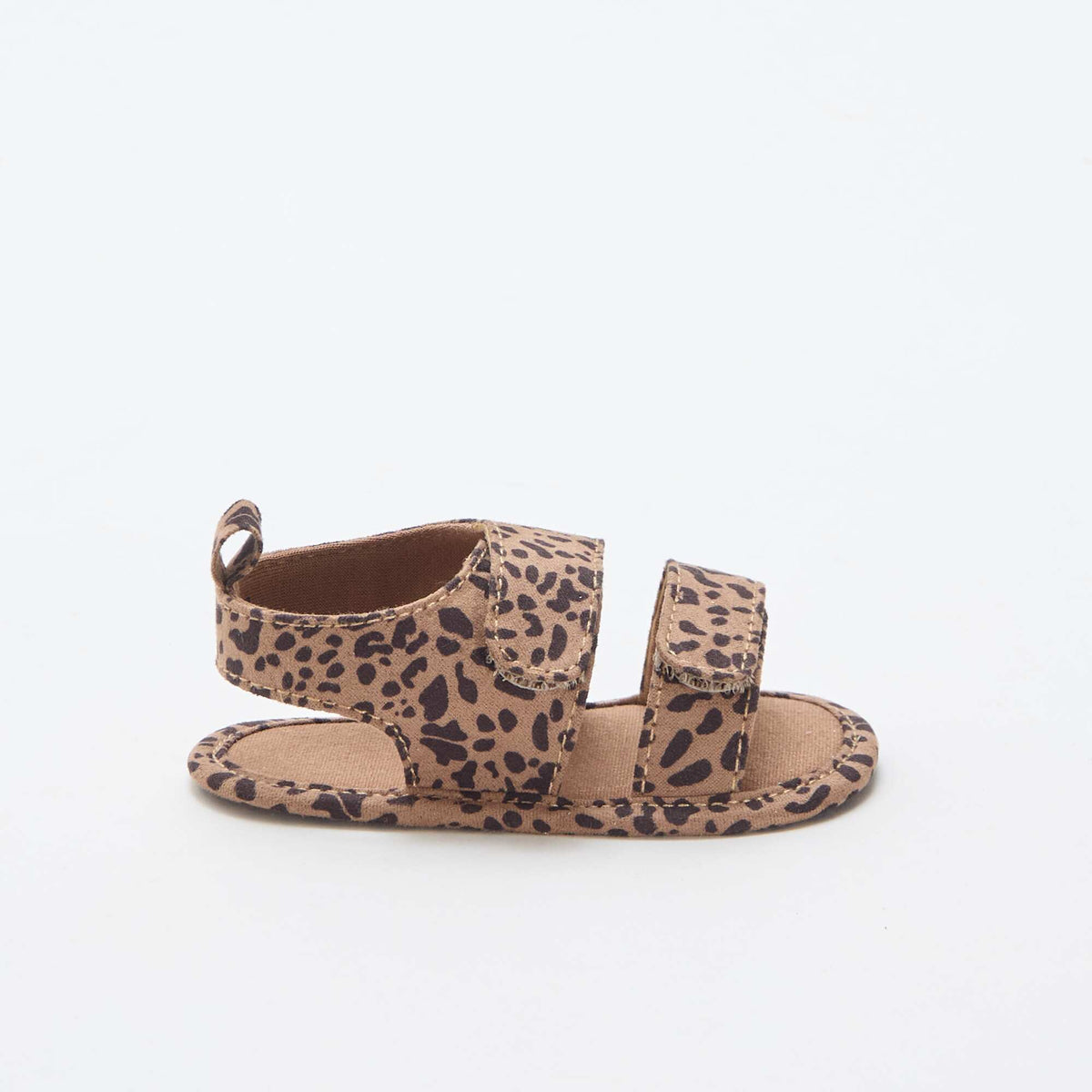 Sandalias suaves con 2 tiras MARRON
