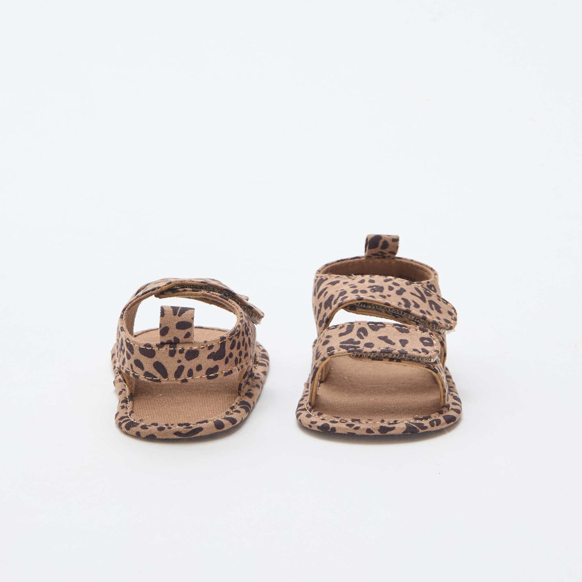 Sandalias suaves con 2 tiras MARRON
