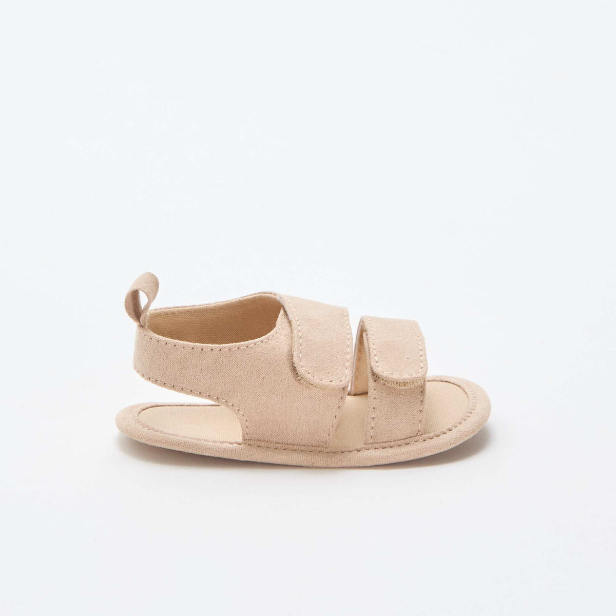 Sandalias suaves con 2 tiras BEIGE