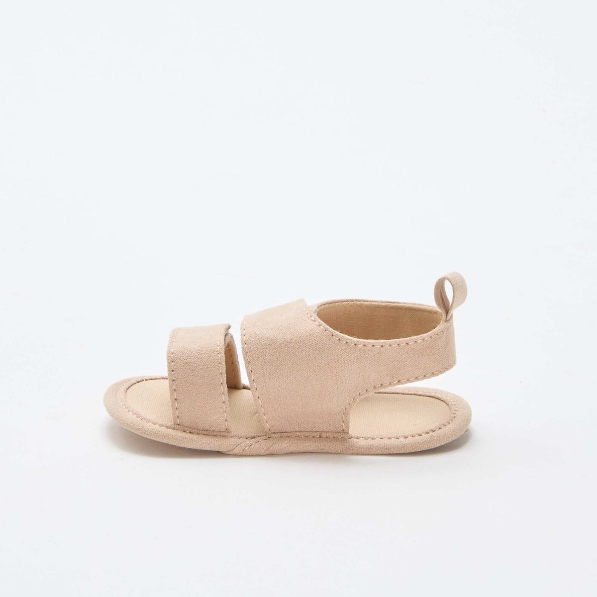 Sandalias suaves con 2 tiras BEIGE