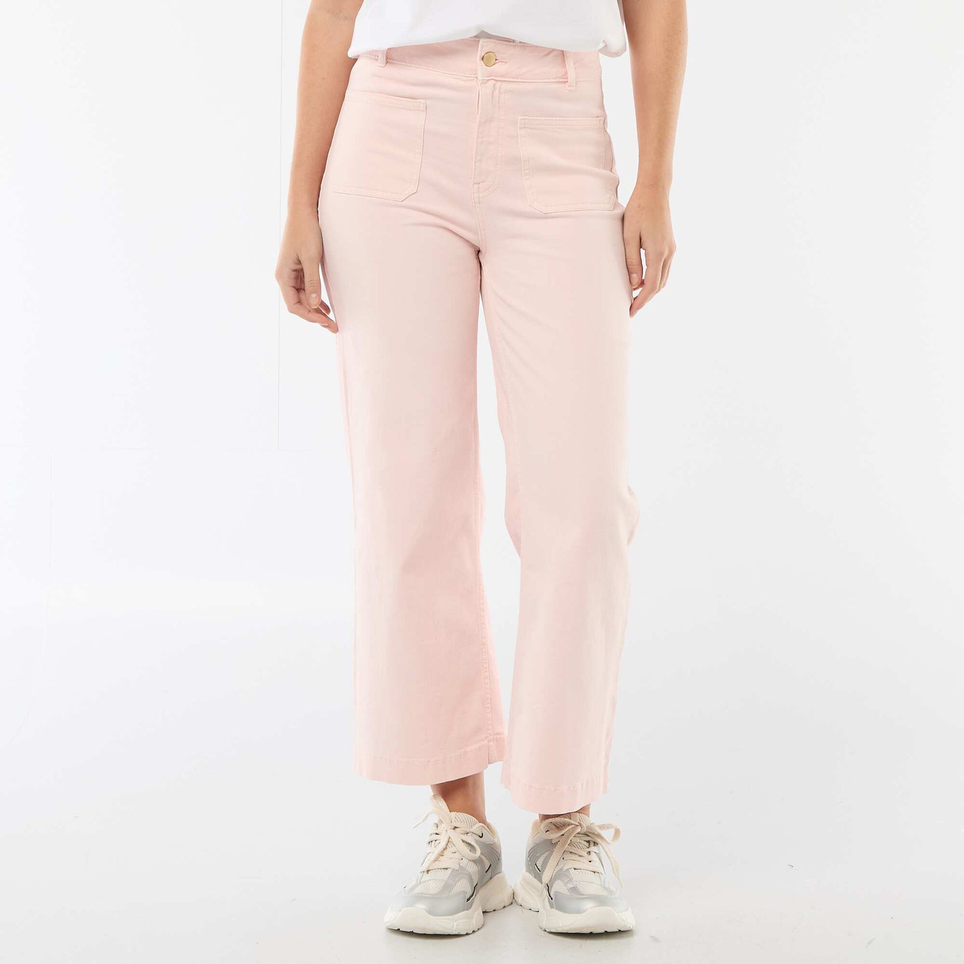 Pantalón wide leg colorido ROSA