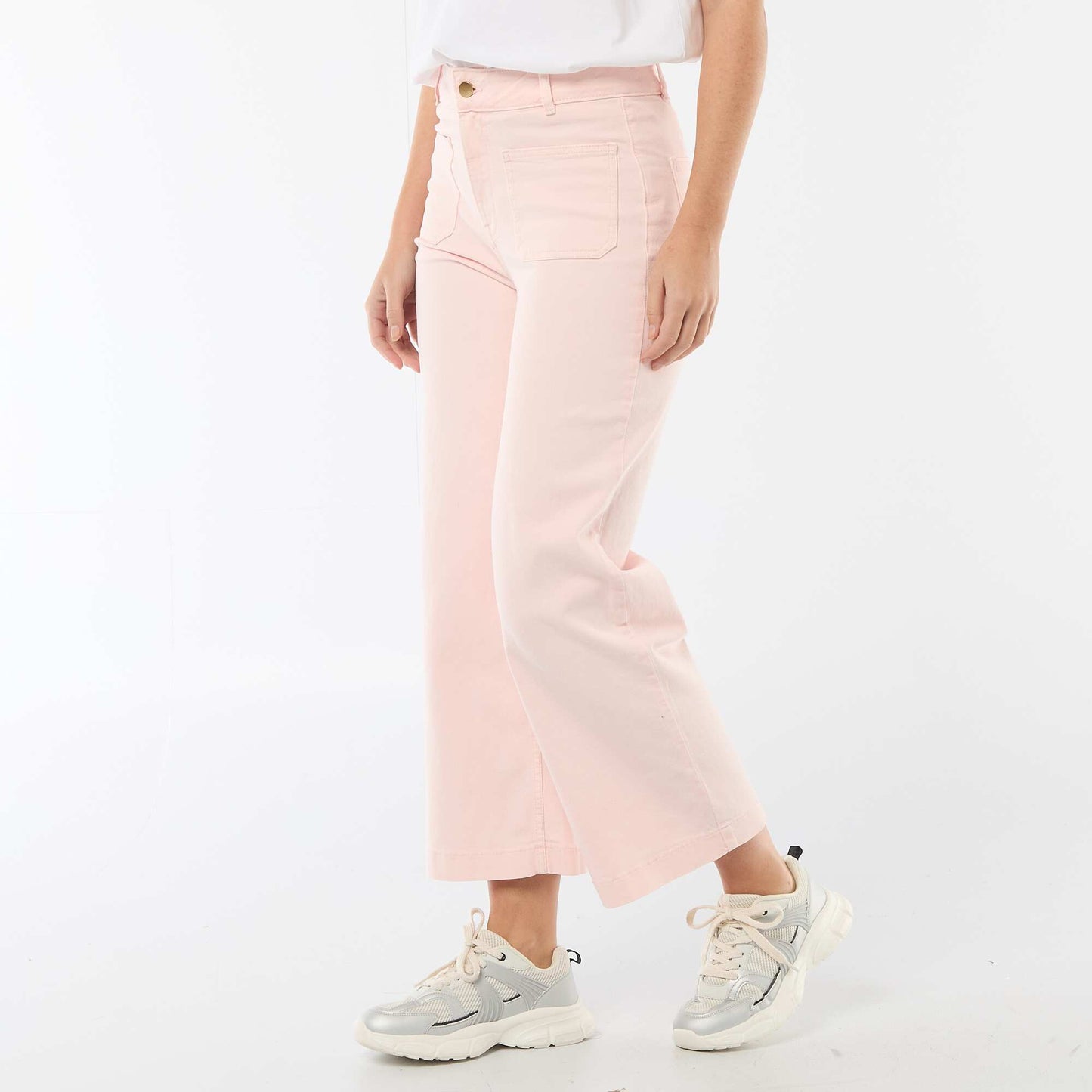 Pantalón wide leg colorido ROSA