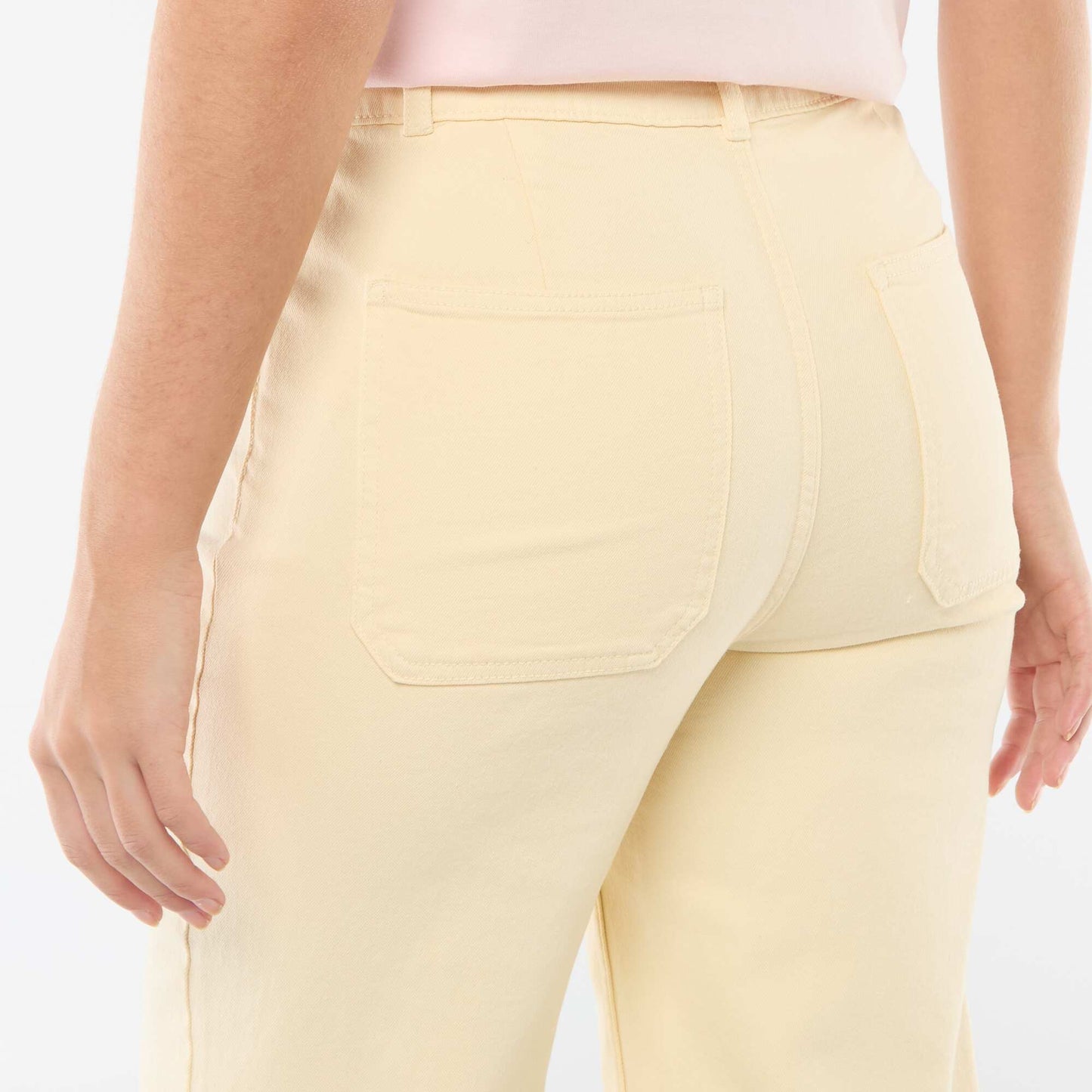 Pantalón wide leg colorido AMARILLO