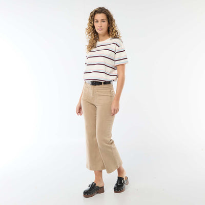 Pantalón wide leg colorido BEIGE