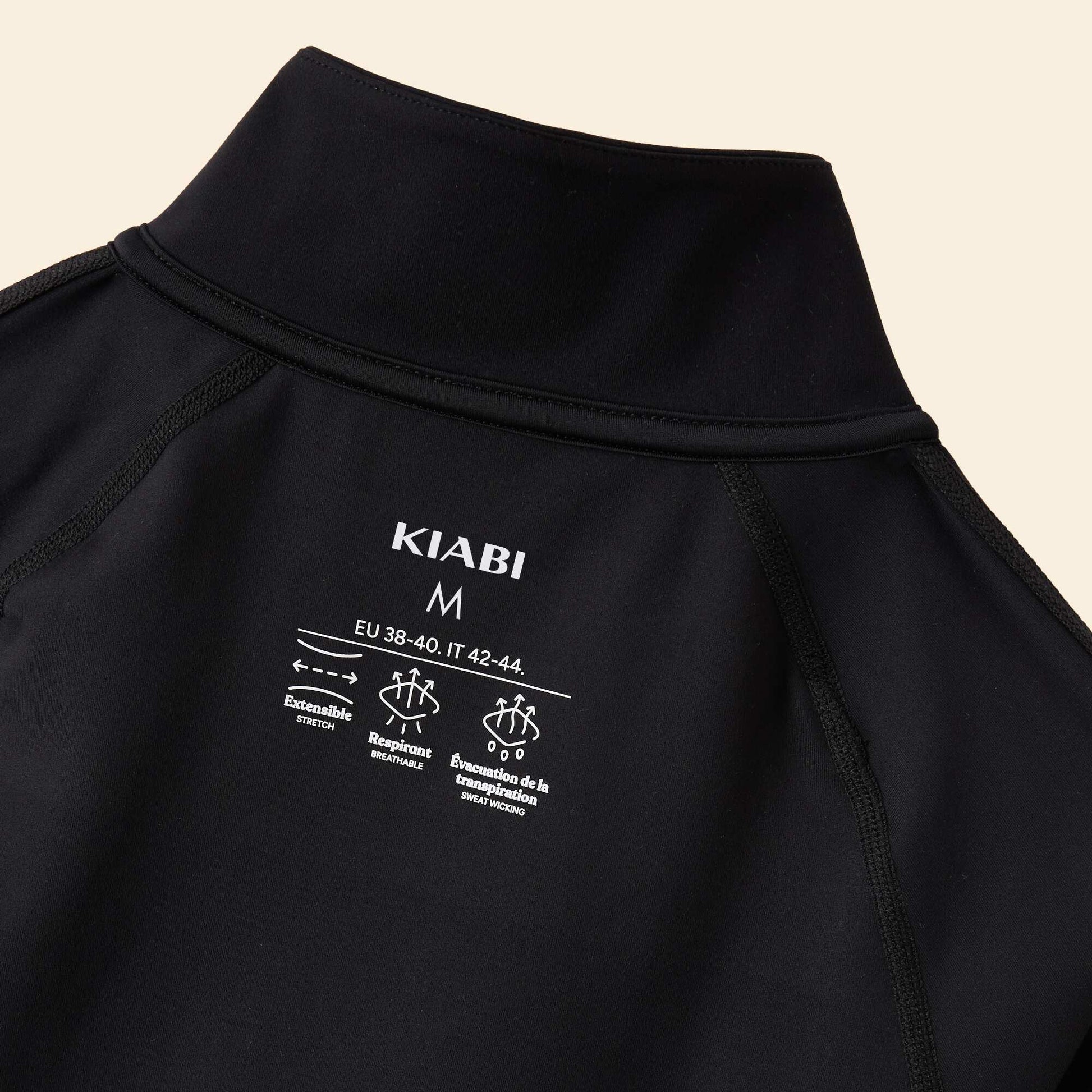 Chaqueta deportiva con cremallera NEGRO