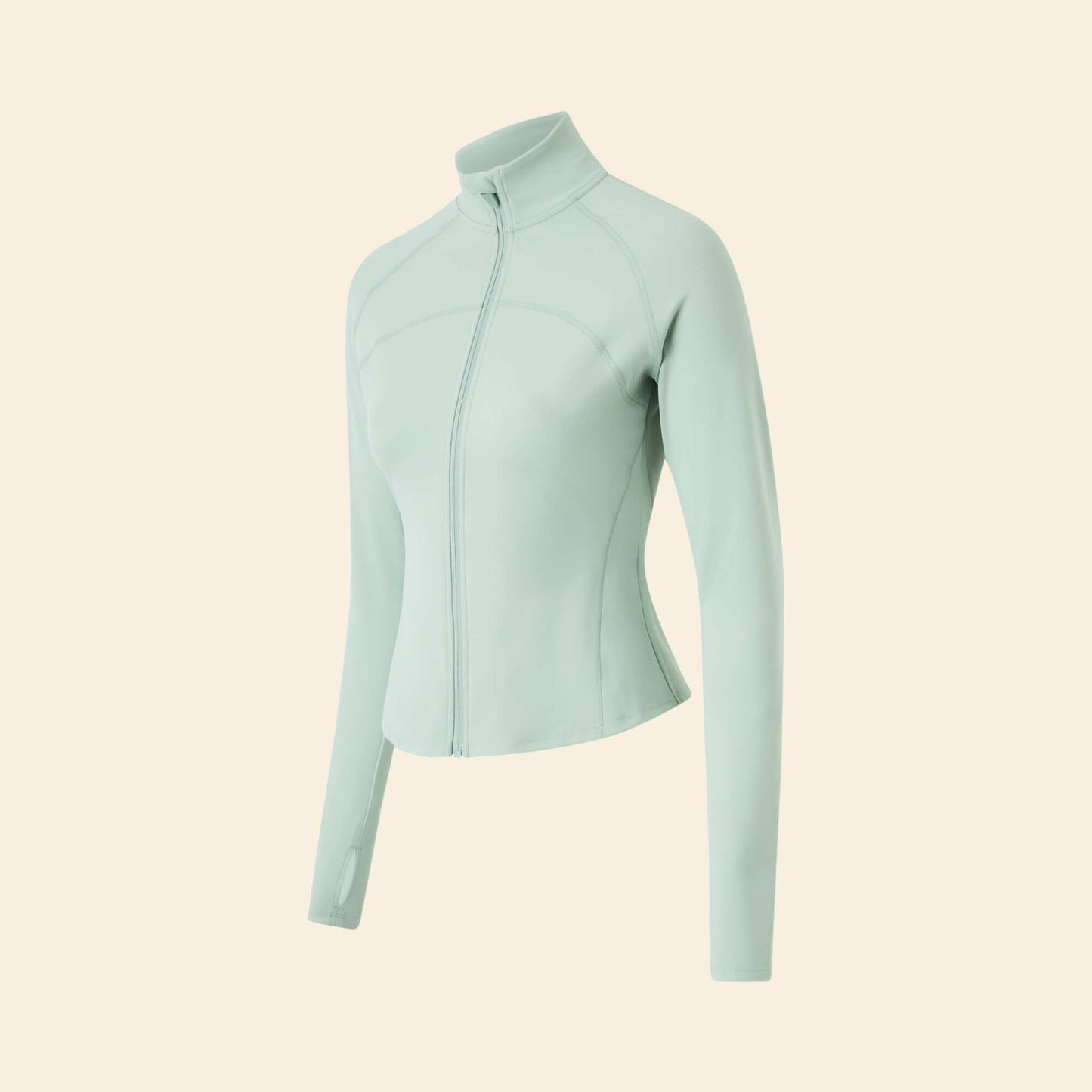 Chaqueta deportiva con cremallera VERDE