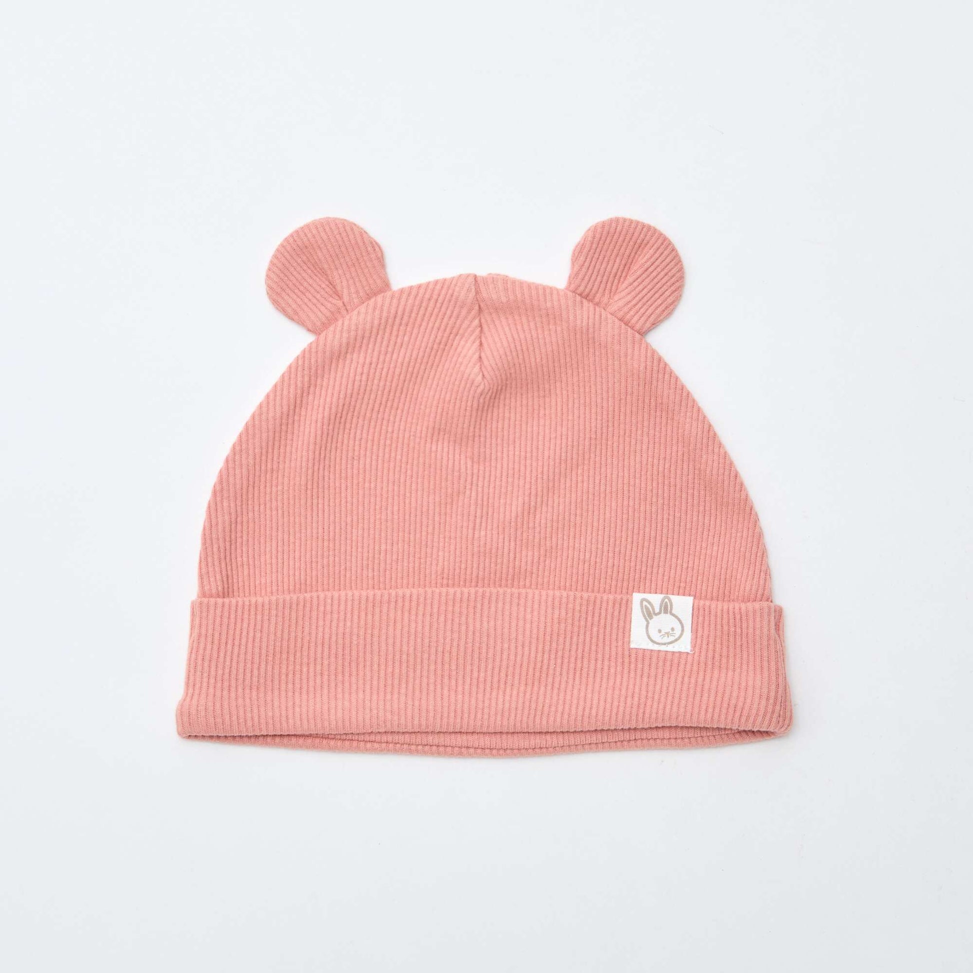 Gorro de canalé con orejas de fantasía ROSA