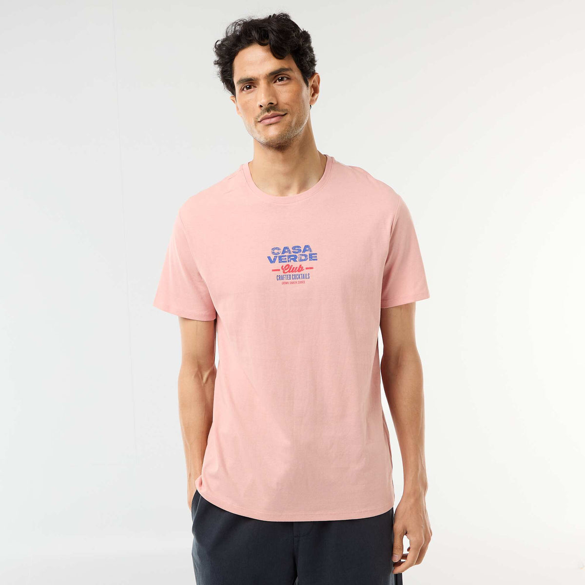 Camiseta estampada con diseño original ROSA