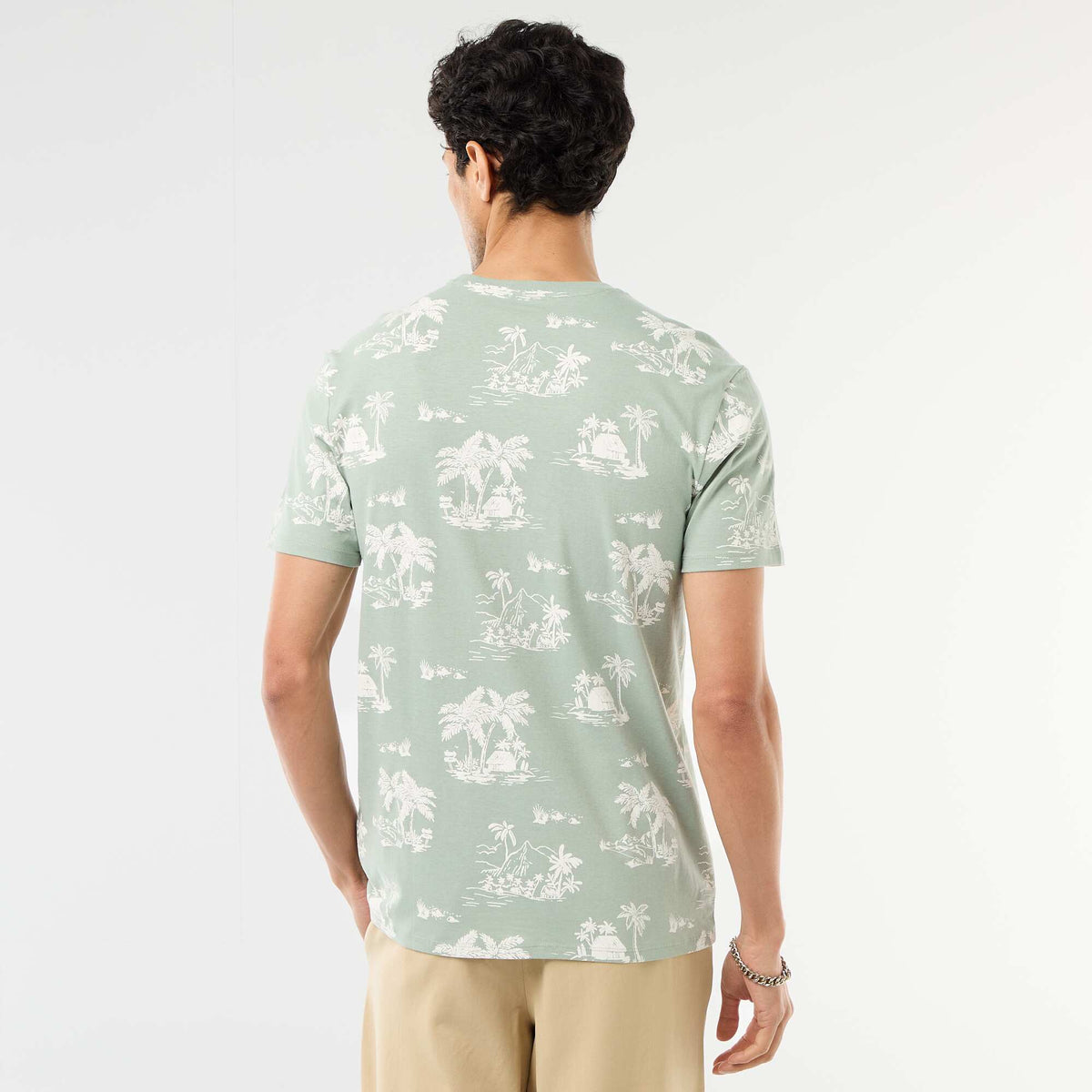 Camiseta estampada con diseño original VERDE