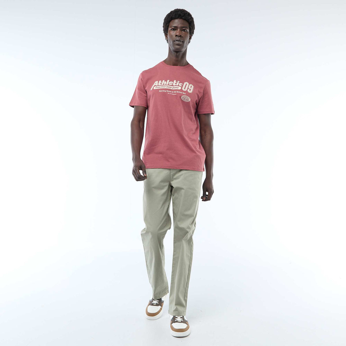 Camiseta estampada con diseño original ROJO