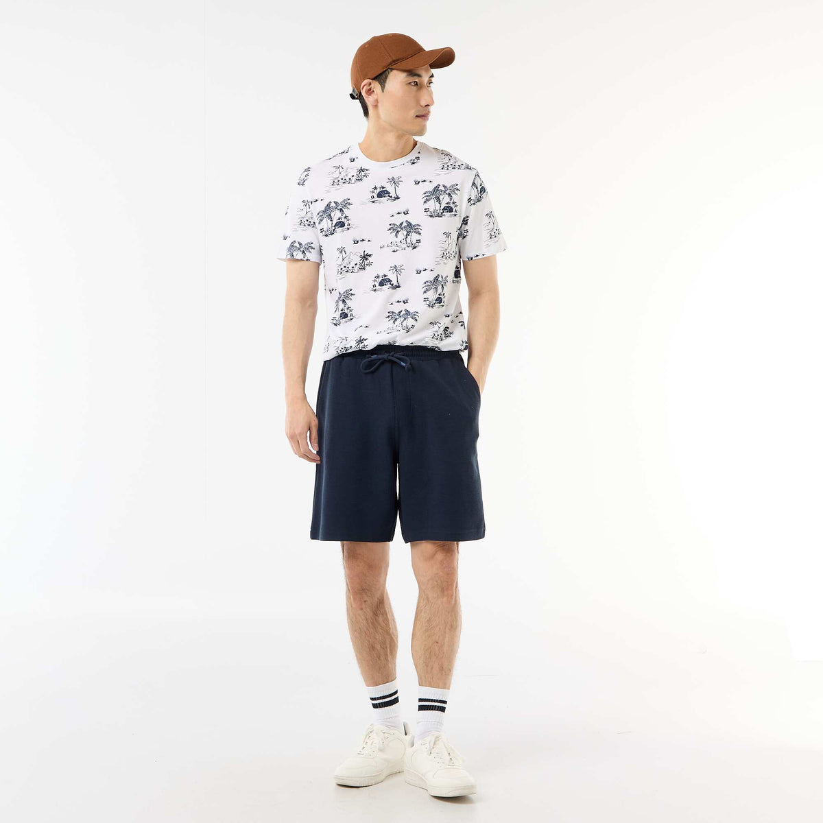 Camiseta estampada con diseño original BLANCO