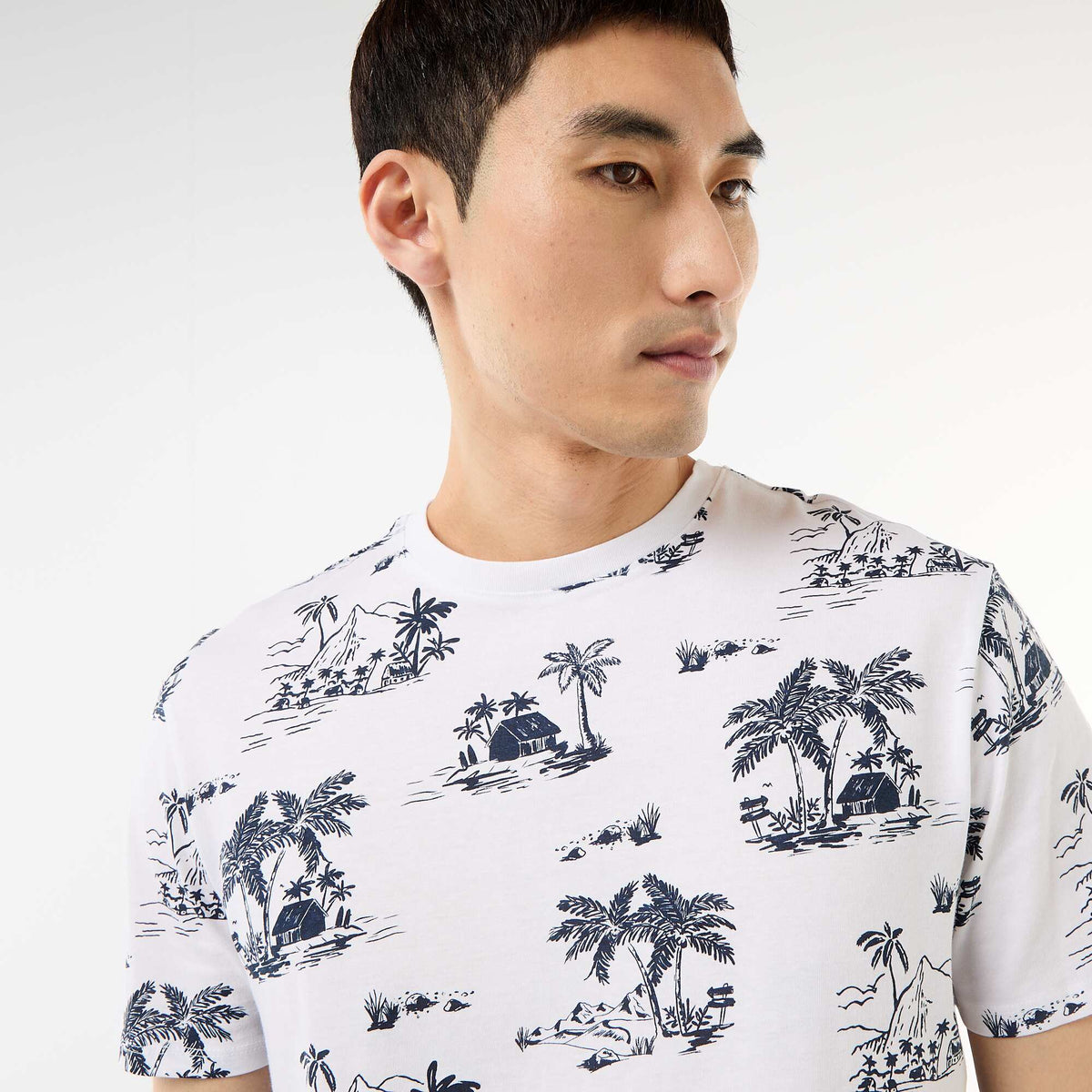 Camiseta estampada con diseño original BLANCO