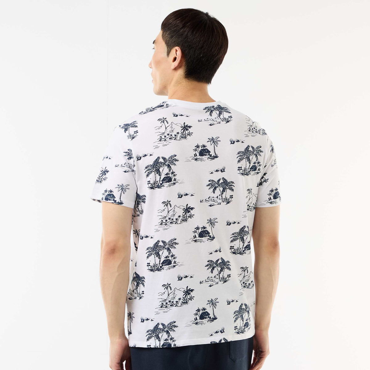Camiseta estampada con diseño original BLANCO