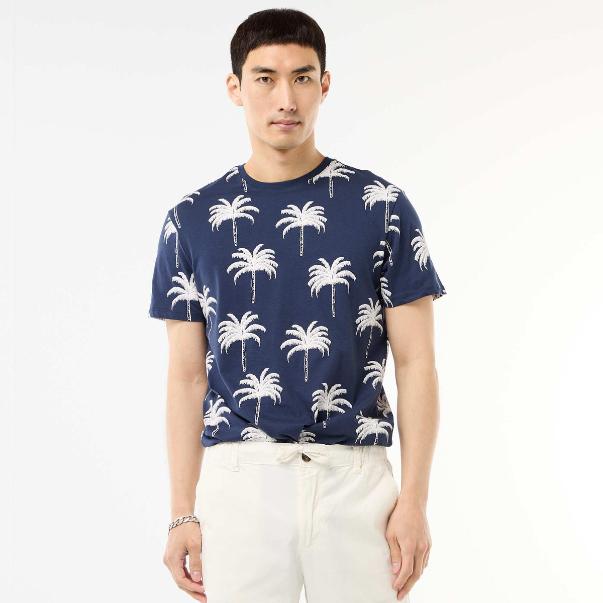 Camiseta estampada con diseño original AZUL