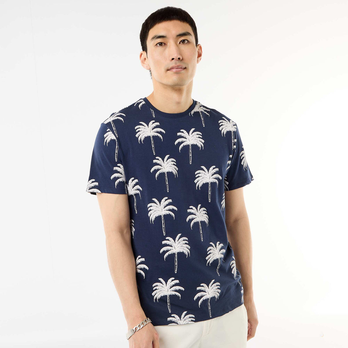 Camiseta estampada con diseño original AZUL