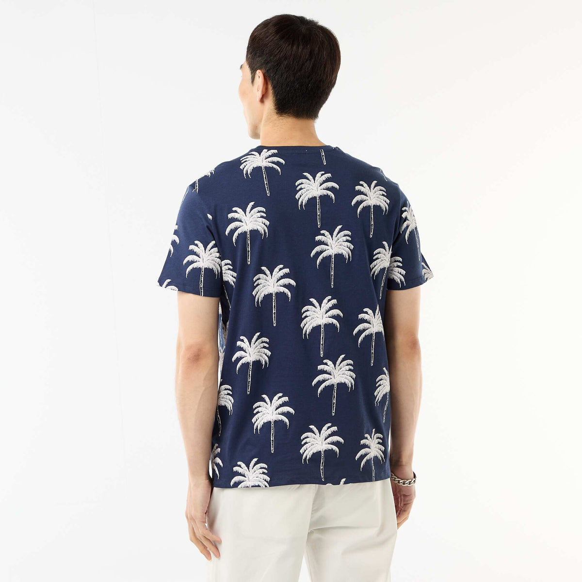 Camiseta estampada con diseño original AZUL