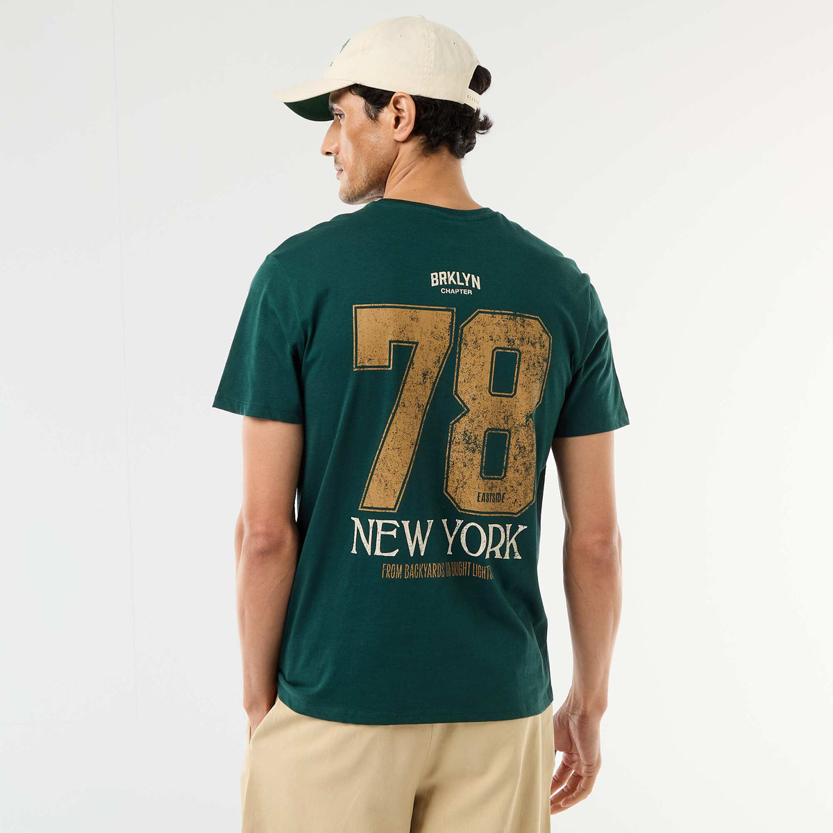 Camiseta estampada con diseño original VERDE