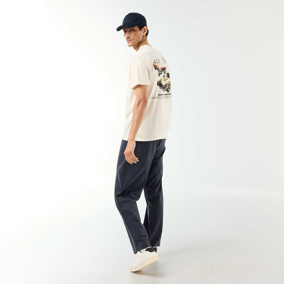 Camiseta estampada con diseño original BLANCO