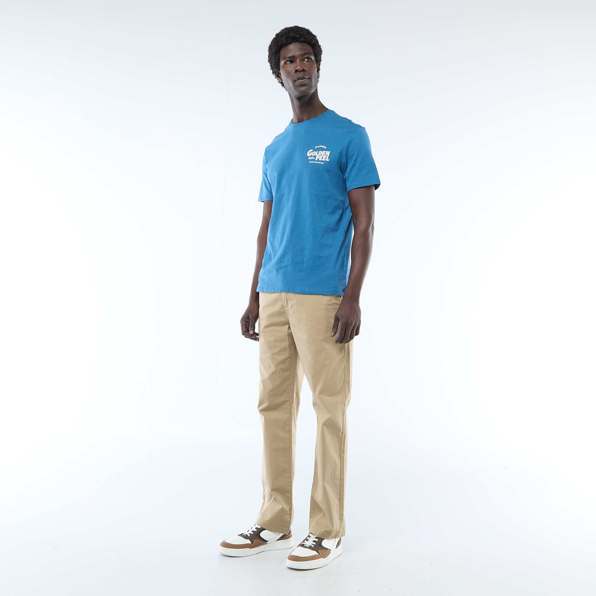 Camiseta estampada con diseño original AZUL