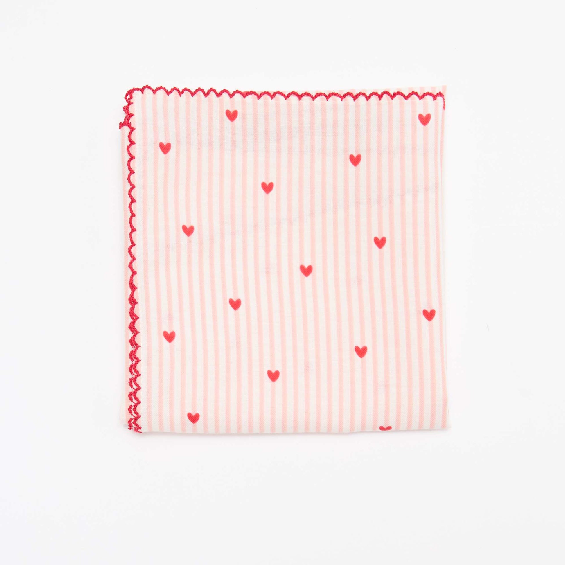 Pañuelo cuadrado estampado ROSA
